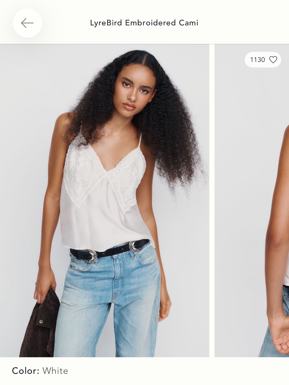 NWT Anthropologie LyreBird Embroidered Cami